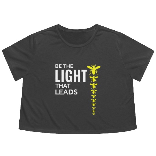 Fireflies Firefly Lightning Bug Insect Collector Flowy Cropped Tees
