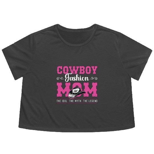 Cowboy Fashion Mom The Idol The Myth The Cowgirl Flowy Cropped Tees