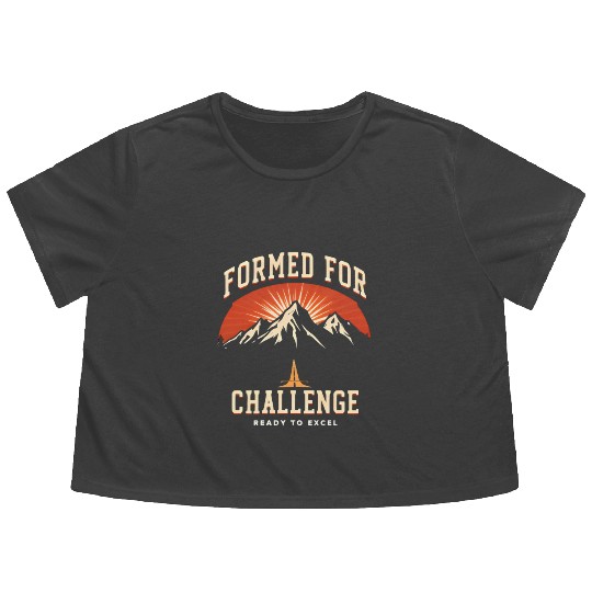 Formed FOR Challenge, Ready To Excel Flowy Cropped Tees