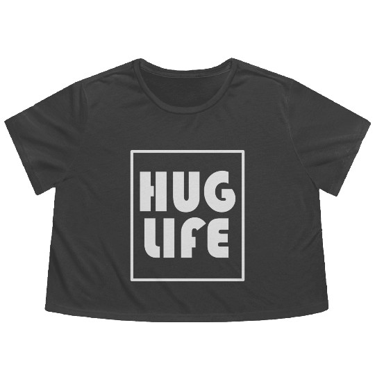 Hug Life Retro Style Flowy Cropped Tees