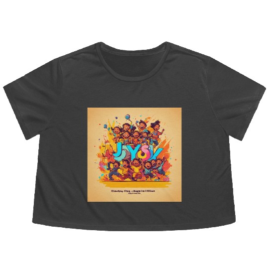 film production company logo design Flowy Cropped Tees