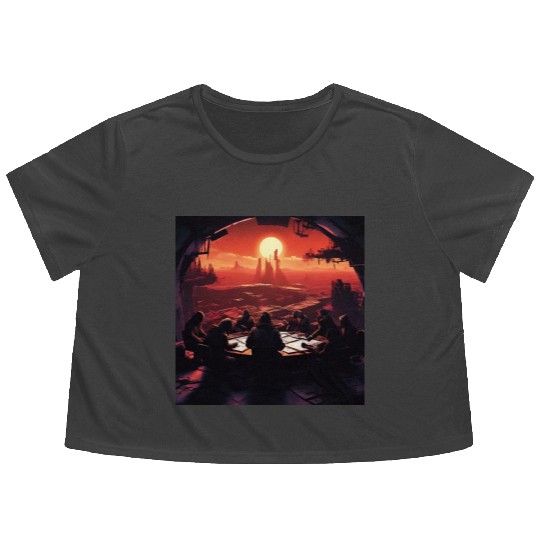 A Group of Rebels Flowy Cropped Tees