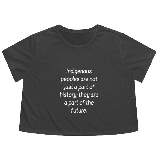 indigenous peoples day Flowy Cropped Tees indigenous day gift