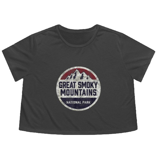 Great Smoky Mountains National Park Flowy Cropped Tees
