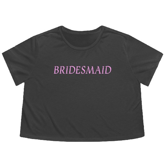 Bridesmaid Flowy Cropped Tees