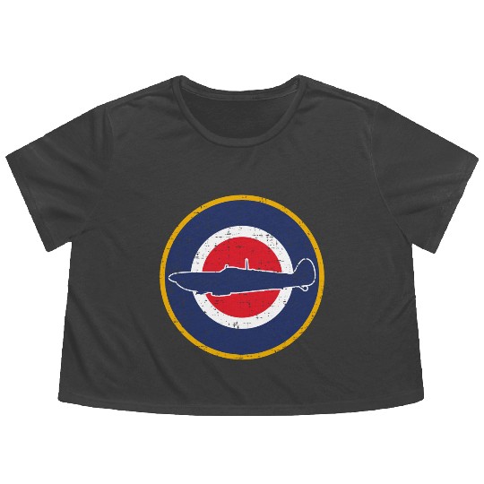 Supermarine Spitfire: Icon of the Skies Flowy Cropped Tees