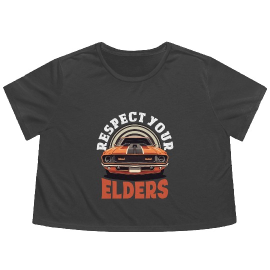 Funny Car Guy 8 Flowy Cropped Tees