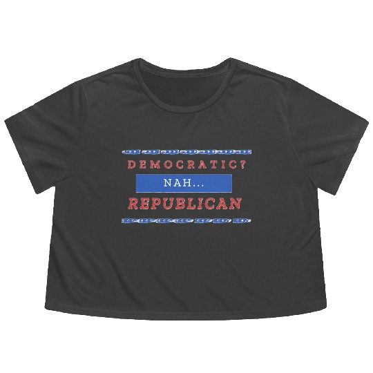 US election: Vote for Republican Edition Flowy Cropped Tees