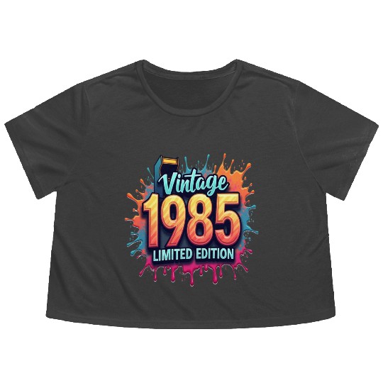 vintage 1985 limited edition Flowy Cropped Tees