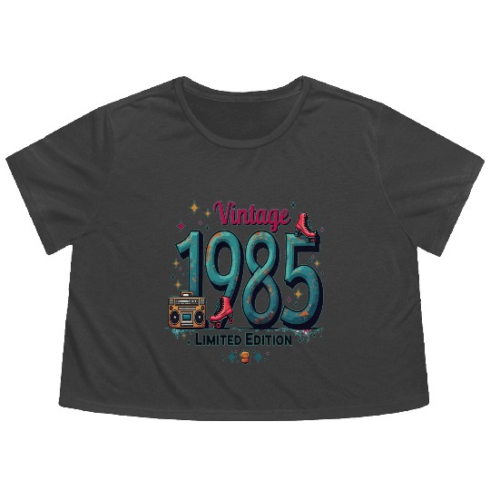 vintage 1985 limited edition Flowy Cropped Tees