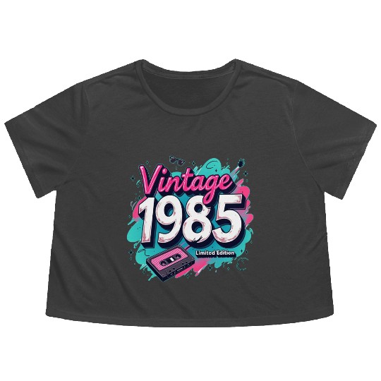 vintage 1985 limited edition Flowy Cropped Tees