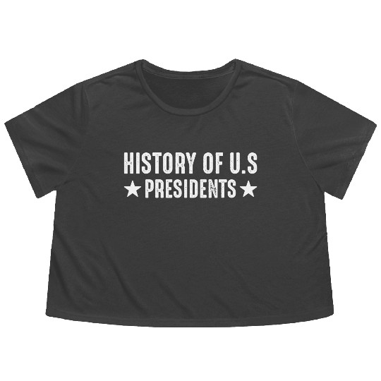 Flowy Cropped Tees Design for The History of U.S President