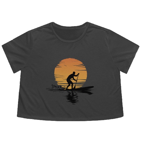 Stand Up Paddle Leisure Vacation Flowy Cropped Tees