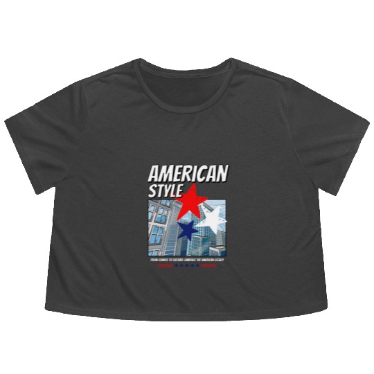 From Comics to Culture: Embrace the American style Flowy Cropped Tees
