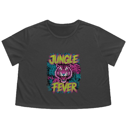 Jungle Fever Tiger for a Tiger lovers Flowy Cropped Tees