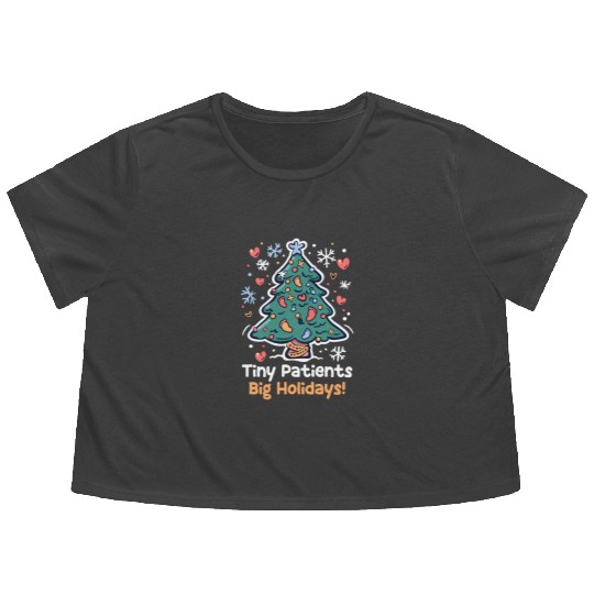 NICU Christmas Tiny Patients, Big Holidays! Flowy Cropped Tees
