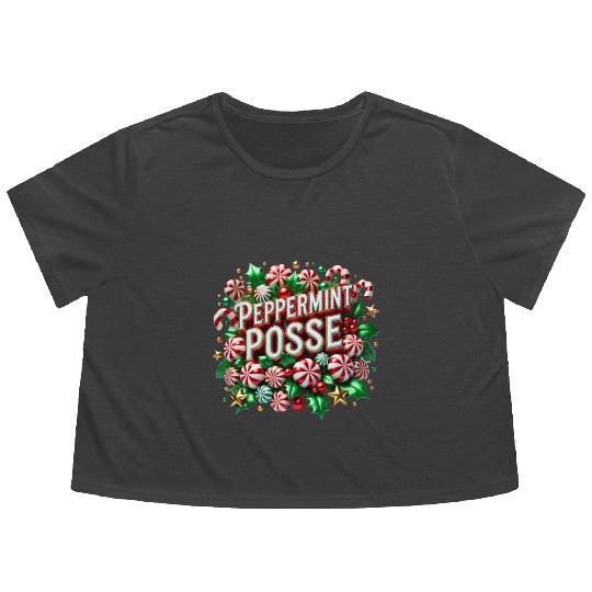 Peppermint Posse Flowy Cropped Tees