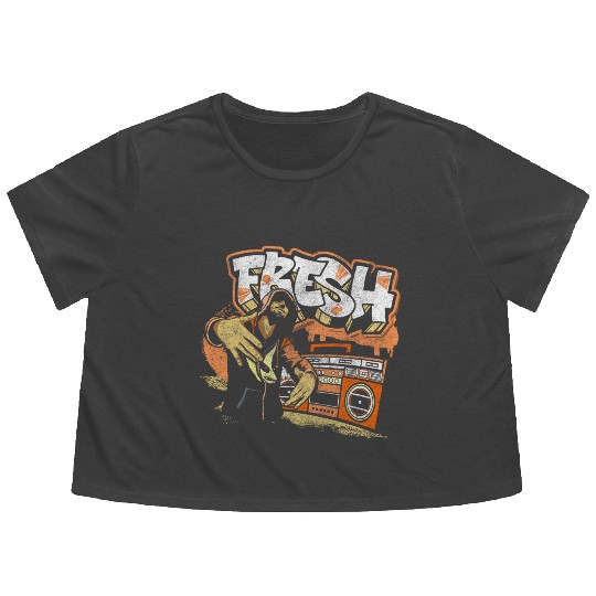 Spray Can Subway Streetwear Striking Flowy Cropped Tees