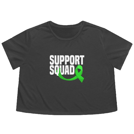 Non-Hodgkin Lymphoma Awareness Support Squad Flowy Cropped Tees