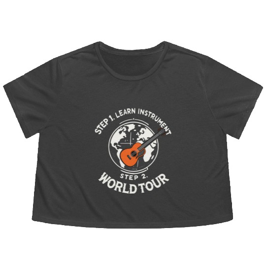 Step 1 Learn instrument Step 2 World Tour Flowy Cropped Tees