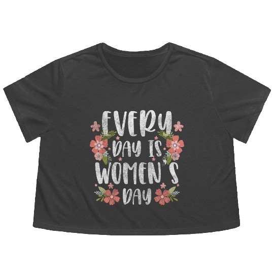 Women's Day Power Important Frida Flowy Cropped Tees