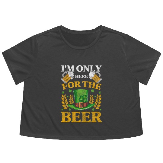 Pub Shamrock Pot World Tour Flowy Cropped Tees