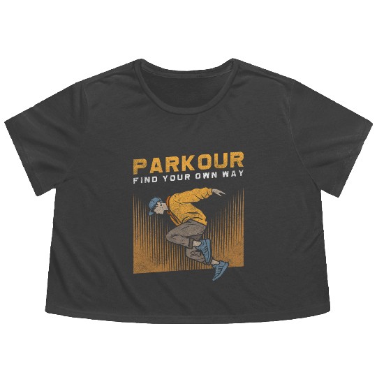 Parkour Extreme Underground Stunt Flowy Cropped Tees
