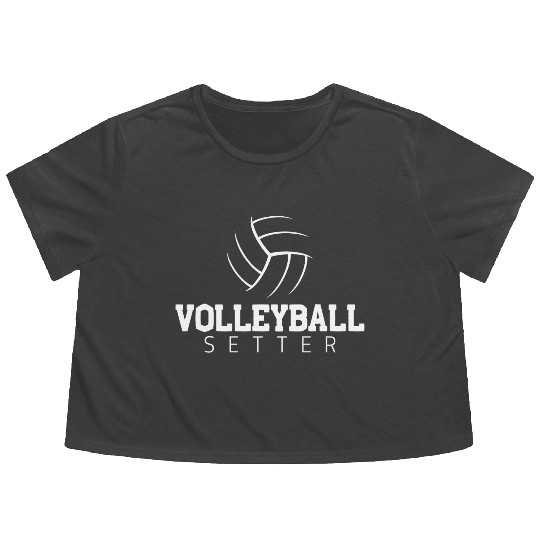 Volleyball Setter Flowy Cropped Tees