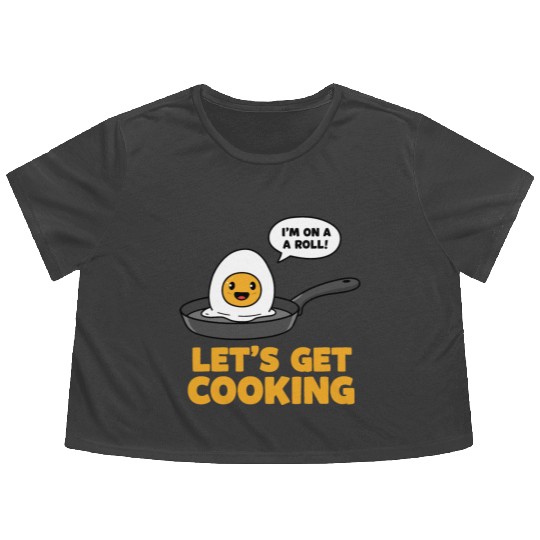 Lets Get Cooking Flowy Cropped Tees