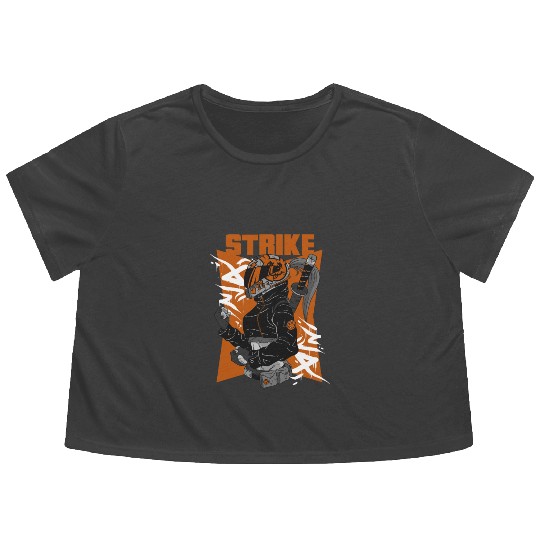 Strike Rebels Street Fashion Flowy Cropped Tees