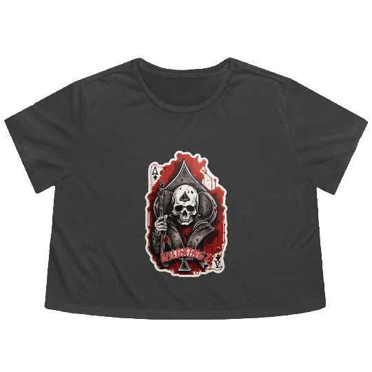 Ace of Spades Flowy Cropped Tees