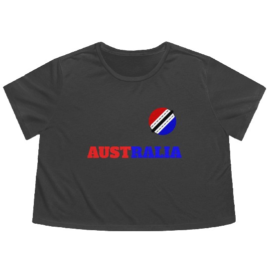 Australian Flag Inspired Graphic Design Flowy Cropped Tees