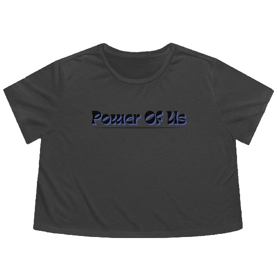 Power of us team spirit Flowy Cropped Tees