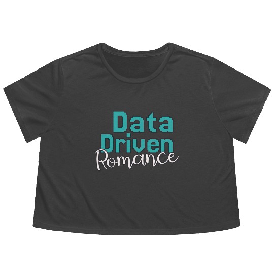 Data Science Valentines Day Romance Flowy Cropped Tees