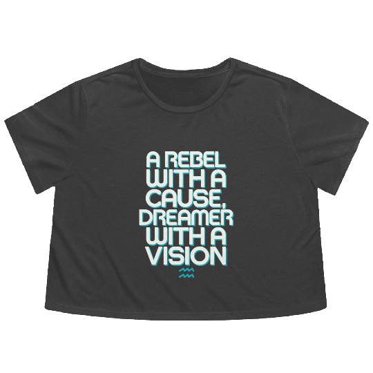 Aquarius Zodiac: Rebel With A Cause, Dreamer With Flowy Cropped Tees