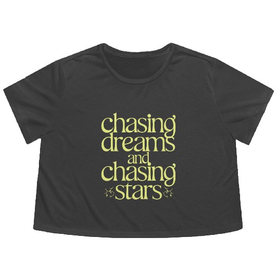Sagittarius Zodiac Chasing Dreams And Chasing Flowy Cropped Tees
