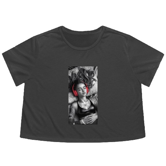 Aural Nirvana Flowy Cropped Tees