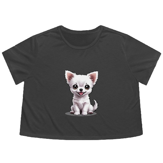 Baby Chihuahua (Puchi) Flowy Cropped Tees
