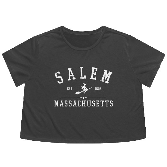 Salem Massachusetts Est 1626 Flowy Cropped Tees