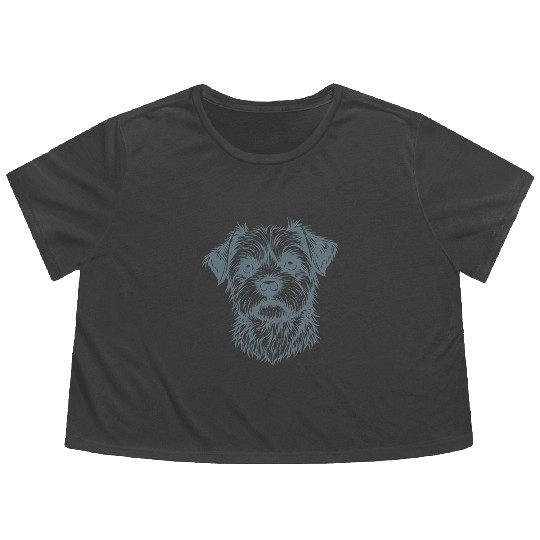 Furry Friend Forever – Dog Lovers' Design Flowy Cropped Tees