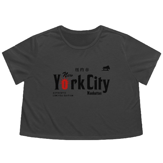 New York City - Manhattan Flowy Cropped Tees