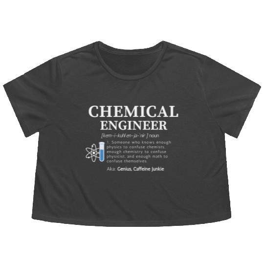 Chemical Engineer Flowy Cropped Tees