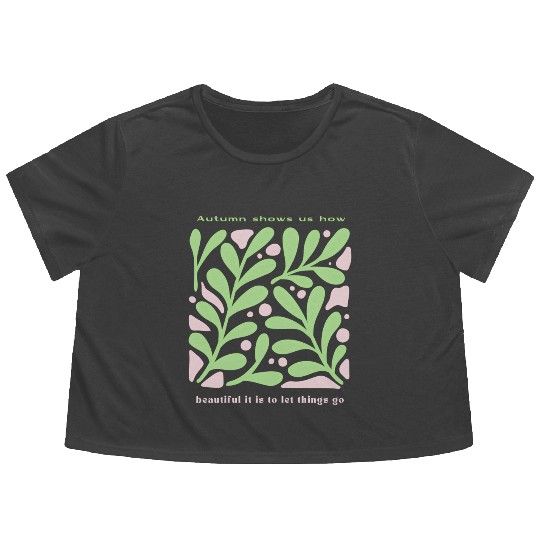 Whispers of Autumn Flowy Cropped Tees