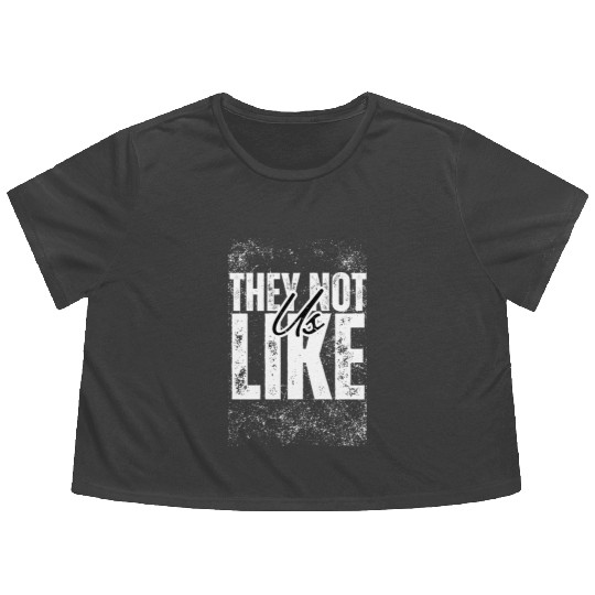 They not like us Flowy Cropped Tees