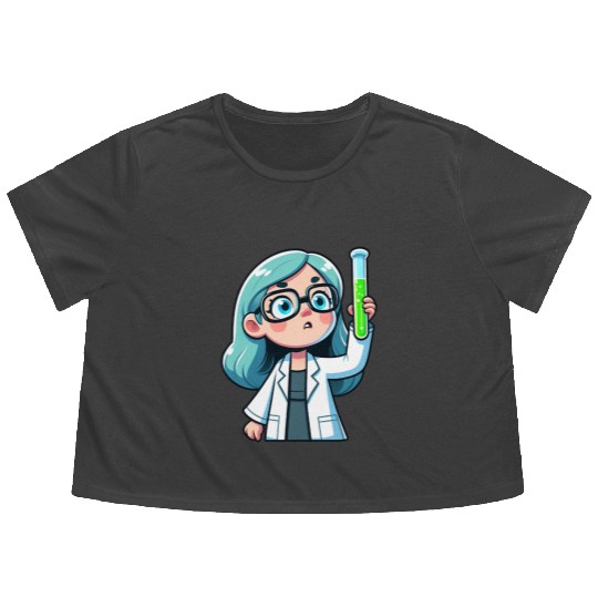 Chibi Chemist's Discovery Flowy Cropped Tees