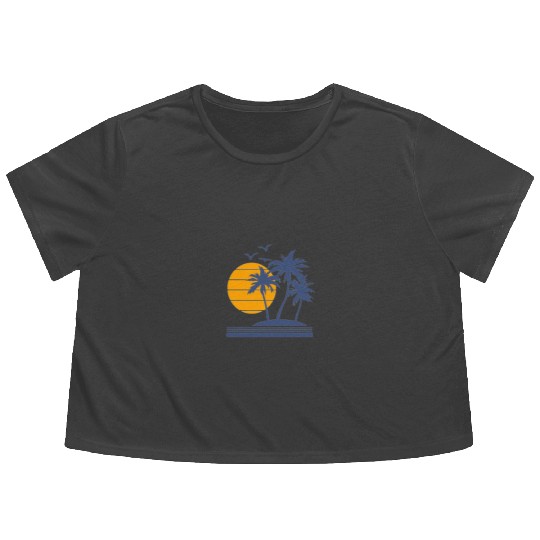 Beach Spring Break 2026 2k26 Summer Matching Group Flowy Cropped Tees