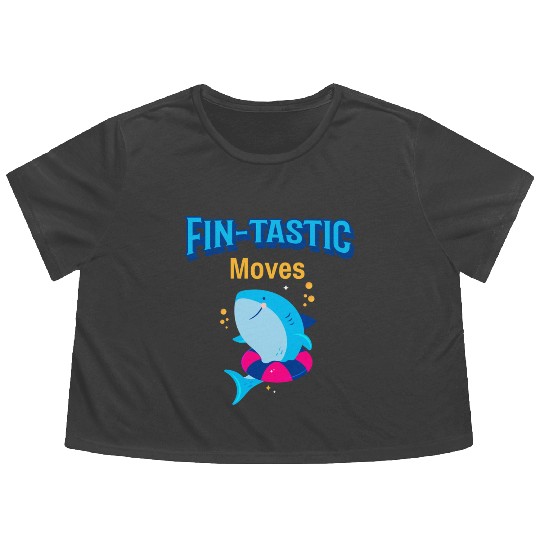 Dancing Shark | Funtastic Moves | Flowy Cropped Tees