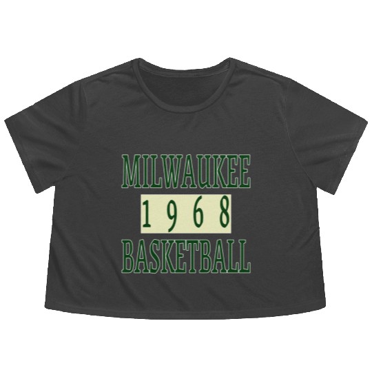 Milwaukee Basketball 1968 Classic Flowy Cropped Tees