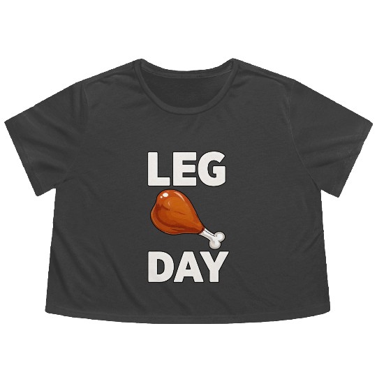 LEG DAY Flowy Cropped Tees