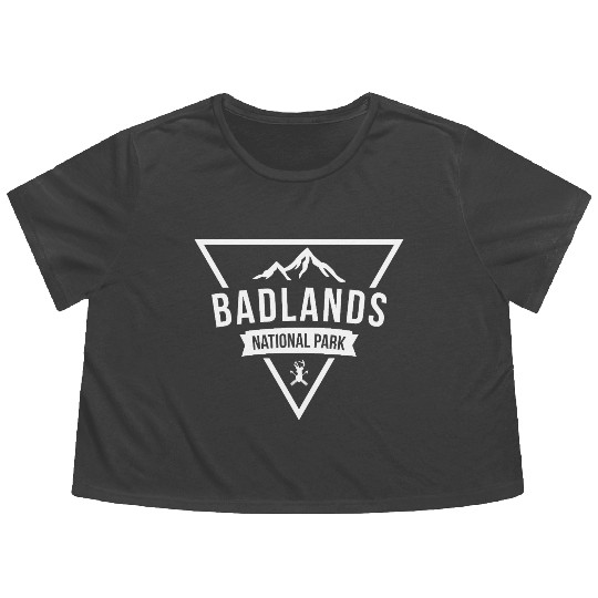 Badlands National Park Flowy Cropped Tees